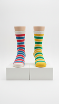 Sunbeam Yellow Stripe Crew Socks
