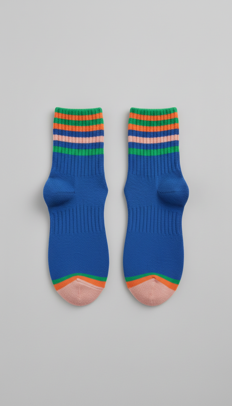 Cobalt Blue ankle socks
