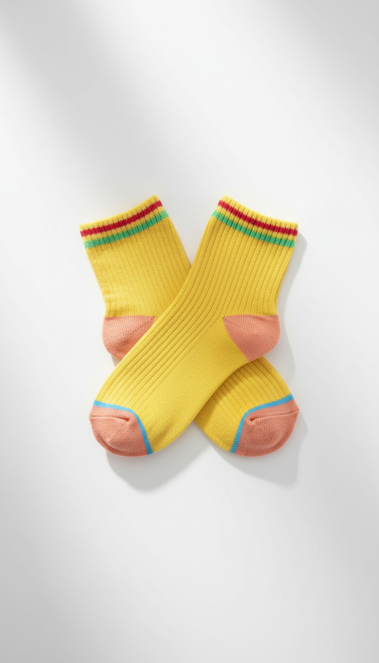 Sunshine Yellow Ankle Socks