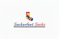 Sockerfeet Socks - Script Font with Underline